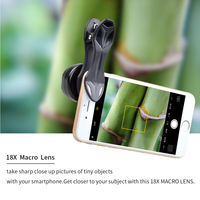 APEXEL profesjonalna fotografia makro obiektyw HD 18X makro telefon komórkowy obiektyw dla iPhone 6 7 Xiaomi Android IOS smartphone HD18X 4
